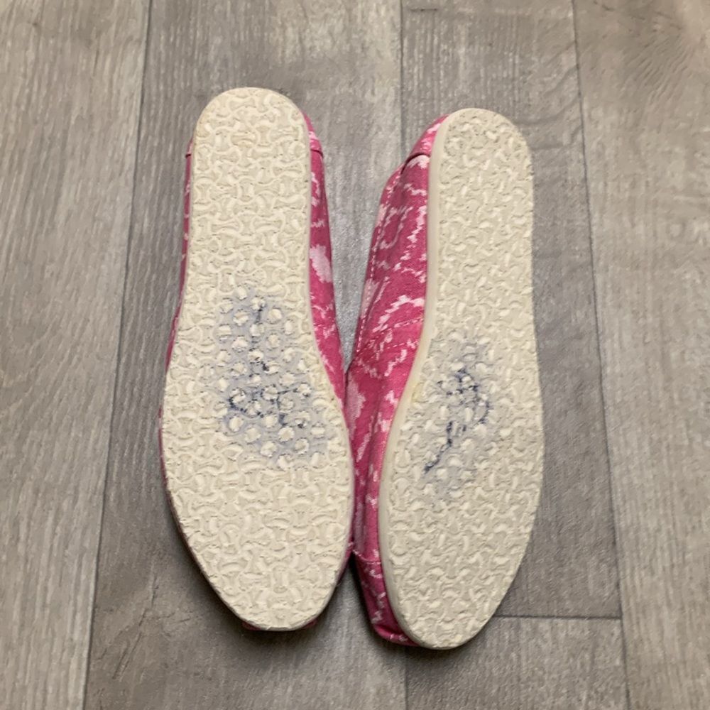 Womens‎ TOMS Geometric Pink Slip On Shoes - Picture 6 of 6